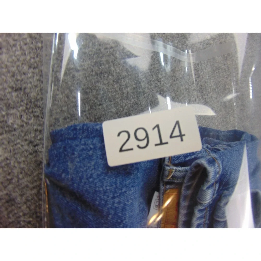 Levi's 541 Mens 38x29 Athletic Taper Blue Solid Denim Jeans Classic Casual